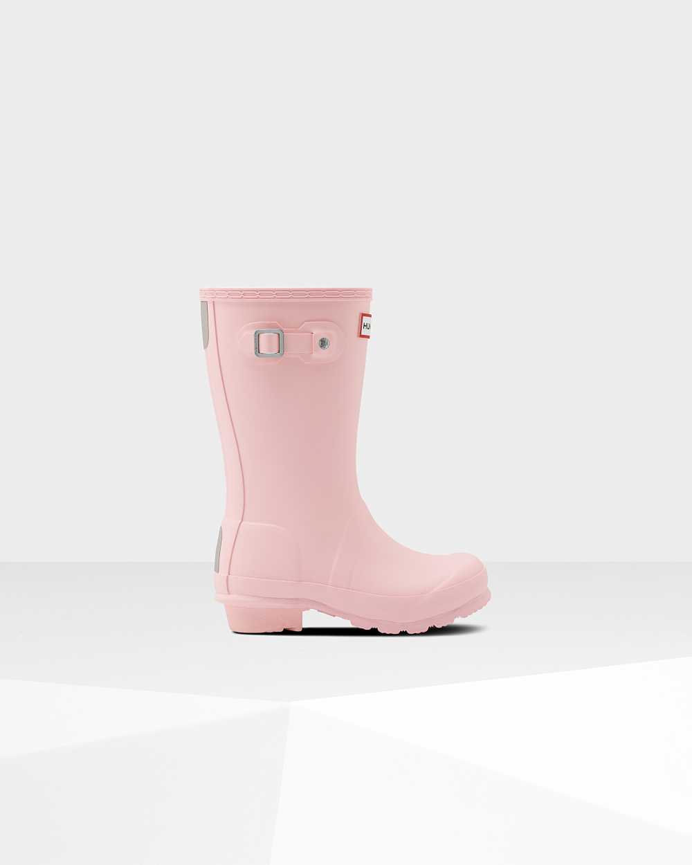 Hunter Kids Original Short Wellington Boots Pink,DZPE64270